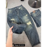 TN BIG SIZE Quần Jean Baggy Cao Cấp QC5012 Big Size 55-90 KG - Nữ - Women
