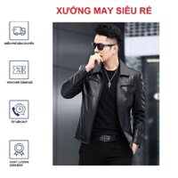 [TN04] Áo khoác da phối túi dây kéo ngang cực hót bao chất-A1089