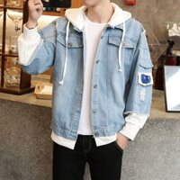 [TN04] Áo khoát jean nam đẹp có nón nỉ cao cấp kèm túi trong cực chất chuẩn shop-A3105