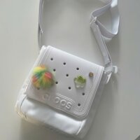 TNC6 - Túi Cross Đeo Chéo Nhựa Gắn Jibbitz - Chất Liệu Canvas Phối Nhựa - cosroc