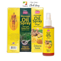 tınh dầu mát xa ṫhảo mộc BANNA Massage Oil Spray Plai Natural Herbs