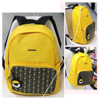 TNS - Balo cho bé [BALO SIÊU NHẸ] Minion backpack-[BALO XUẤT XỊN]-chống nước-vàng phối hoạ tiết minion cute