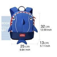 TNS - Balo cho bé Kocotree for kid-hình shark ngộ nghĩnh