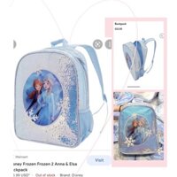 TNS - Balo Elsa Frozen [BALO SIÊU NHẸ] lấp lánh màu xanh hình Elsa cute cho bé