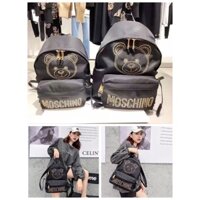 TNS - Balo siêu nhẹ hottrend Moz bear backpack _chất vải cao cấp chống thấm-màu đen đính hình gấu cute