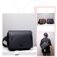 TNS-Túi đeo chéo nắp gập vừa ipad siêu hottrend Lacoz Classic Petit Piqué Bag-màu đen sang trọng