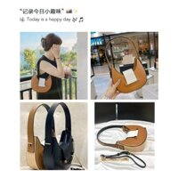 TNS - Túi đeo vai Pedrio Shoulder Bag 2in1-tone nâu phối kem