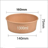 Tô 1300ml nắp pp chịu nhiệt đựng bún phở