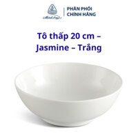 Tô 20 cm Jasmine - Trắng - Gốm sứ cao cấp Minh Long I