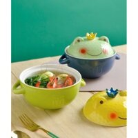 Tô âu thố sứ có nắp hình con vật đáng yêu- decor bếp