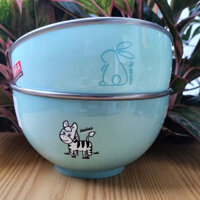 Tô (Bát) Inox Zebra Thái Lan 135202 , 2 Lớp Cách Nhiệt, Miệng Rộng 15cm màu mới