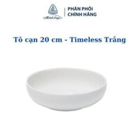 Tô cạn 20 cm Timeless Trắng - Gốm sứ cao cấp Minh Long I