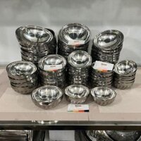 Tô chén inox 2 lớp cách nhiệt, hoa văn, xoắn [nhiều size] cao cấp