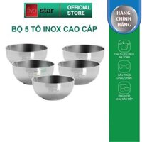 Tô chén inox 304 cao cấp Fivestar 2 lớp , hàng xuất khẩu - 5 Tô 16cm