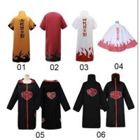 ┇Tổ chức Xiao áo choàng Hokage thứ 7 Cosplay Akatsuki Áo choàng Naruto Hokage Cosplay Áo choàng Trang phục Áo choàng