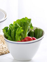 Tô đựng salad bằng nhựa melamine cao cấp (Shinning Blue Collection)