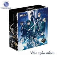 (to) Hộp quà ATTACK ON TITAN Đại chiến Titan poster postcard bookmark banner huy hiệu thiếp in hình anime
