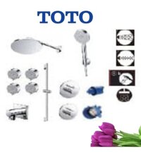 Tổ hợp sen tắm âm tường TOTO TBW07003A/TBW07009A/TBW07017A(x4)/TBV01102B/TBN01101B/TBV01406B/TBN01001B/TBW02013B/TBW07019A