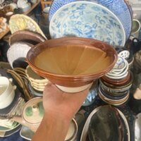 Tô Mài/Cối Giã Màu Nâu - Gốm Sứ Nhật Bản