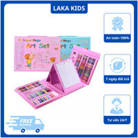 Tô Màu 208 PCS Hồng - Xanh Laka Kids