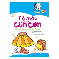 Tô màu cùng cún con – Tô màu đồ dùng học tập và đồ dùng hằng ngày