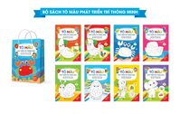 Tô màu phát triển trí thông minh - Tô màu song ngữ Anh - Việt Túi 8 cuốn, dành cho trẻ 2 - 6 tuổi