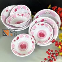 TÔ MECA cao cấp NHIỀU SIZE- HÀNG VIỆT NAM CHẤT LƯỢNG CAO , chịu nhiệt tốt, bóng đẹp, HOA VĂN SANG TRỌNG - 2 TÔ SIZE 6 15,5cm