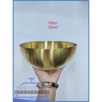 Tô Mì Lạnh Hàn Quốc, Tô Ăn Cơm Inox Mạ Vàng (Ảnh shop tự chụp).