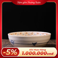 Tô mộc vẽ chim sơn ca (triện đáy)