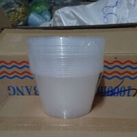 Tô nhựa 1000ml đựng bún, cháo, phở (Giá 1 lốc 50 cái kèm nắp)