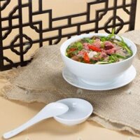 Tô phở sứ trắng phi 18 Bát Tràng rộng 18cm x 7cm