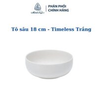 Tô sâu 18 cm Timeless Trắng - Gốm sứ cao cấp Minh Long I