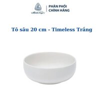 Tô sâu 20 cm Timeless Trắng - Gốm sứ cao cấp Minh Long I