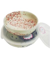 Tô sứ có nắp đậy cỡ trung – mẫu hoa