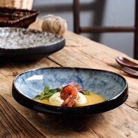 Tô sứ đựng sashimi, tô hải sản ướp lạnh, bát đĩa decor nhà hàng