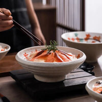 Tô sứ lớn đựng sashimi, tô hải sản ướp lạnh, tô ramen