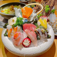 Tô sứ trắng đựng sashimi, tô hải sản ướp lạnh, bát đĩa decor nhà hàng