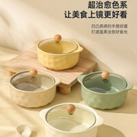 Tô sứ trắng xinh xắn kèm nắp, sứ cao cấp chịu nhiệt an toàn cho sức khỏe