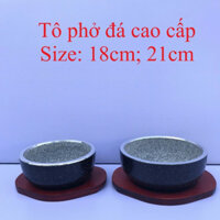 Tô thố đá cao cấp hàn quốc, tặng kèm đế gỗ.