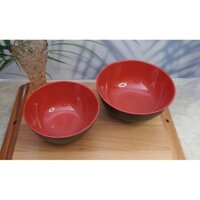Tô To D4 2 Lớp FATACO Màu Đỏ Đen Nhựa Melamine Cao Cấp