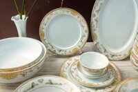 Tô tống hoa thiên mã tô đựng canh sứ cao cấp Long Phương - 7 inch