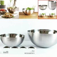Tô trộn salad Inox Ikea cỡ vừa 20 cm, tô trộn cỡ lớn D28cm