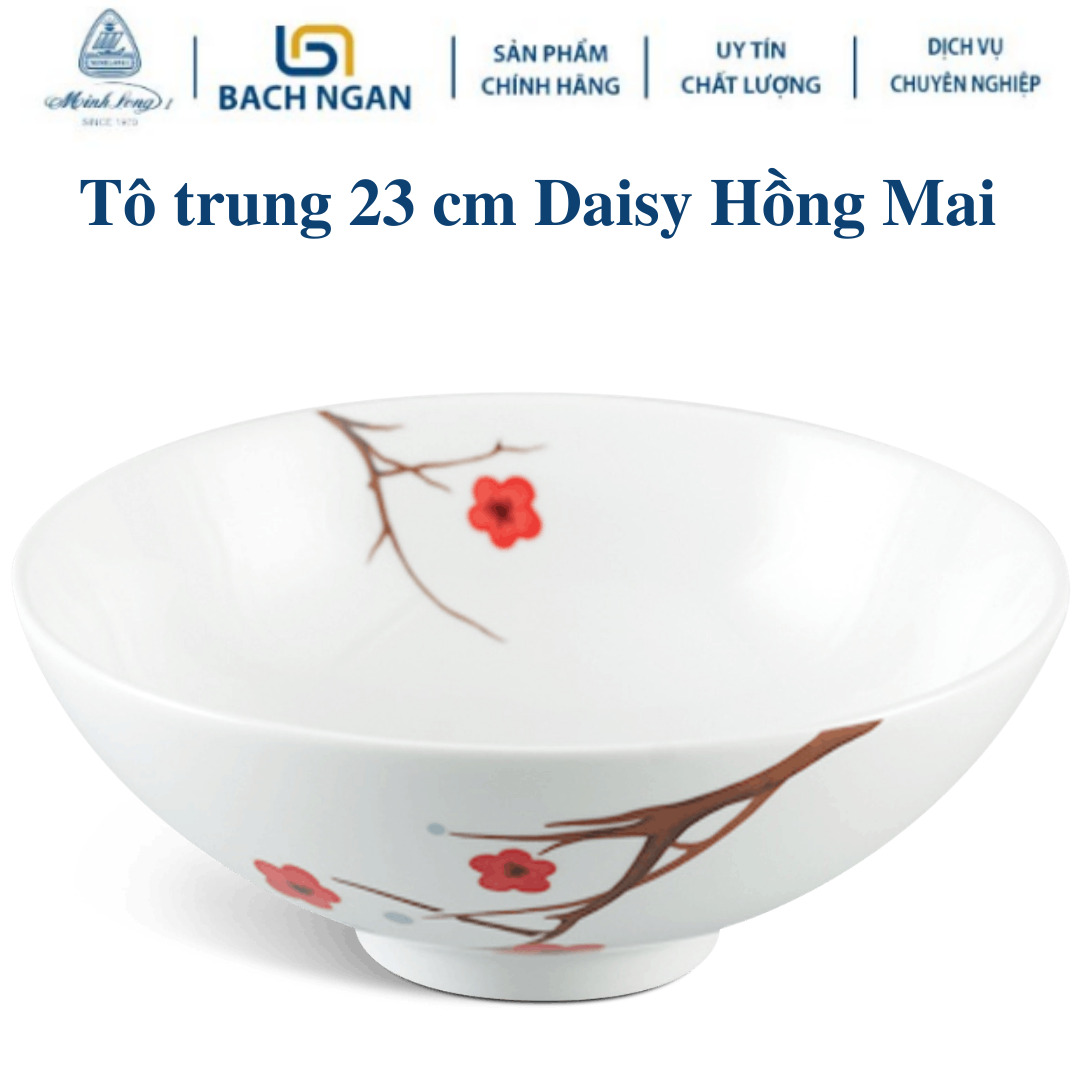 Tô trung 23 cm – Daisy – Hồng Mai