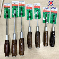 Tô vít cán gỗ KTC Nhật D12P2,D12M2 - Tô vít đóng 4 cạnh và 2 cạnh Made in Japan