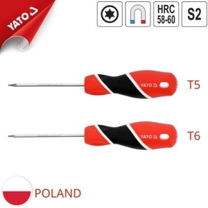 Tô vít đầu hoa mai nam châm T5x75x3mm YT-25950