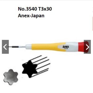 Tô vít hoa thị mini Anex No.3540