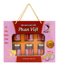 Tổ Yến Chưng Sẵn Có Đường Hương Sen Phan Việt Hộp 6 Lọ x 70ml