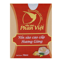 Tổ Yến Chưng Sẵn Có Đường Hương Gừng Phan Việt Hộp 70ml