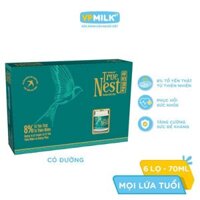 Tổ Yến Nguyên Chất Chưng Gừng Có Đường VPMilk True Nest - Giftset 6 lọ x 70ml