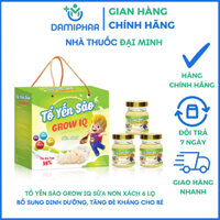 Tổ Yến Sào Grow IQ Sữa Non Hộp 6 Lọ